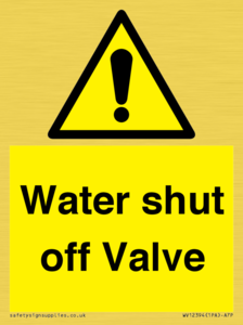 Water shut off Valve